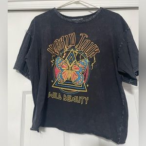 Cropped wild beauty shirt